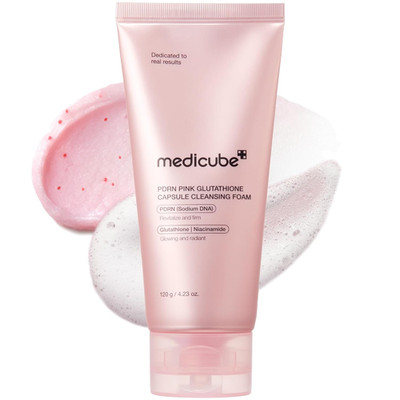 Facial Cleanser PDRN Pink Glutathione Capsule Foam Cleanser | Daily Face Wash fo