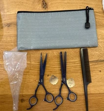 JW Craft X-Series CRX60 6" Shears & XT27 Teeth Thinner Set With Storage Case NOB