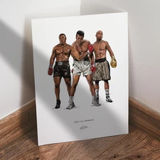 Muhammad Ali Mike Tyson Floyd Mayweather Jr Poster Boxing 8x10 Art Print
