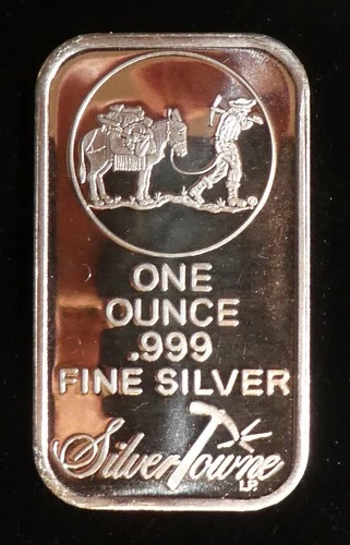 1 Ounce Silver Bar .999 Fine Silver