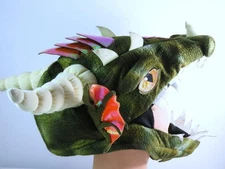 Mask Hood Renaissance Dragon Fabric Felt Adult Size Adjustable Halloween 2017