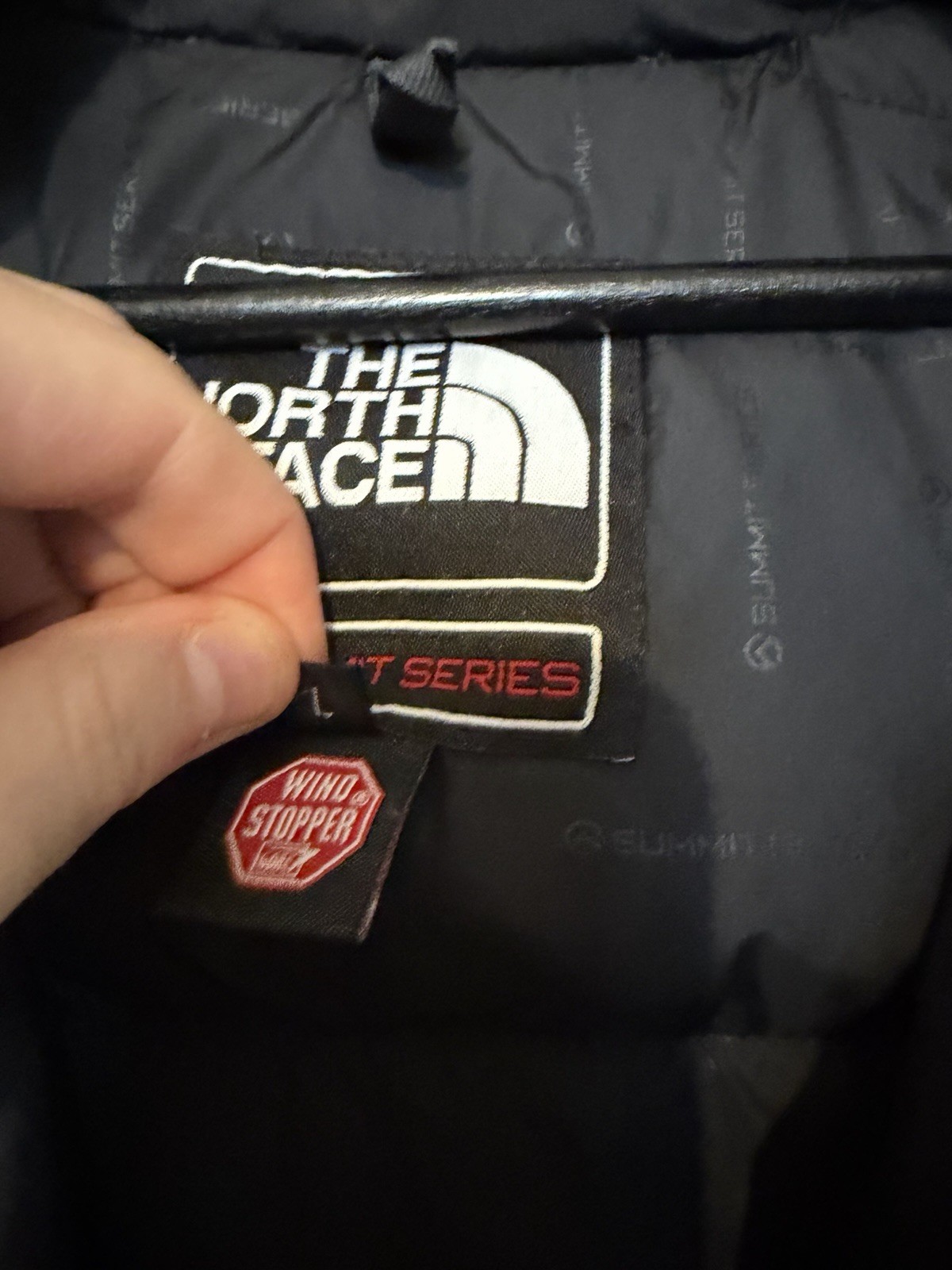 The North Face Summit Series Baltoro 700 Puffer Down Jacket Red Black Large L image 7