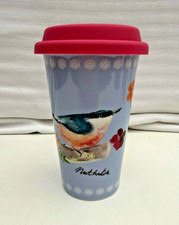 Reisebecher mit Silikondeckel Keramiktasse English Tableware Company