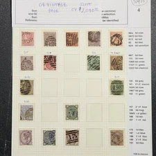 Great Britain Vintage Stamp Collection - Starting at 4% - CV $2,090 - Lot #10480