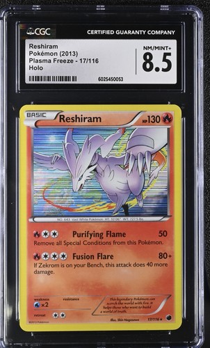 Reshiram graded CGC 8.5 for sale on eBay