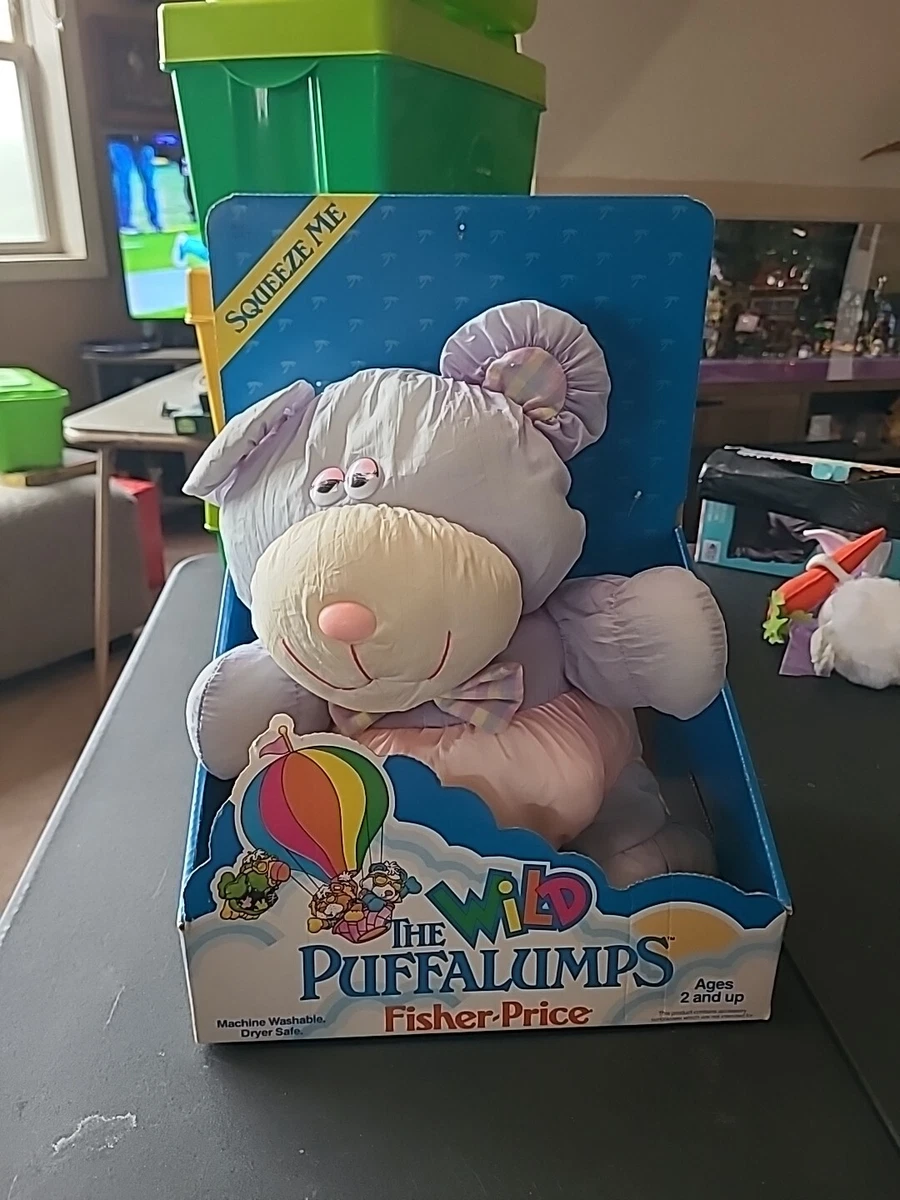 Fisher Price Puffalump 1987 Blue Bear Stuffed Plush 16
