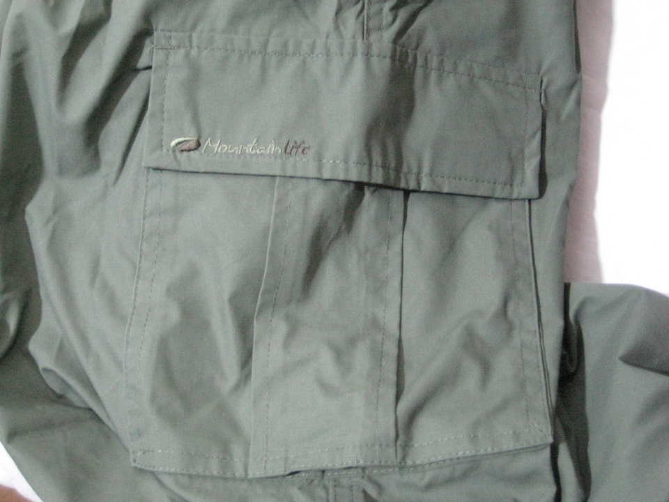 Mountain Life Ladies Cargo Pants UK Size 14 Green Very Good Condition