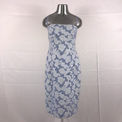 NWT $ 1995 ESCADA Size 38 Light Blue Silk Dress
