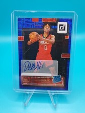 2022-23 Donruss TyTy Washington Rated Rookie Auto Blue Choice 23/49 #229 Rockets