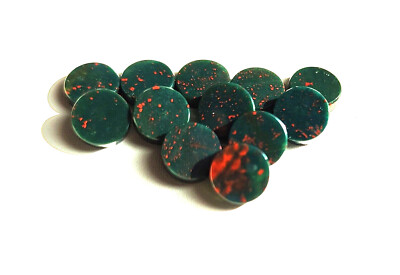 Natural BloodStone Flat Disk Coin  3MM To 30MM Quantity 10 Pieces Lot,