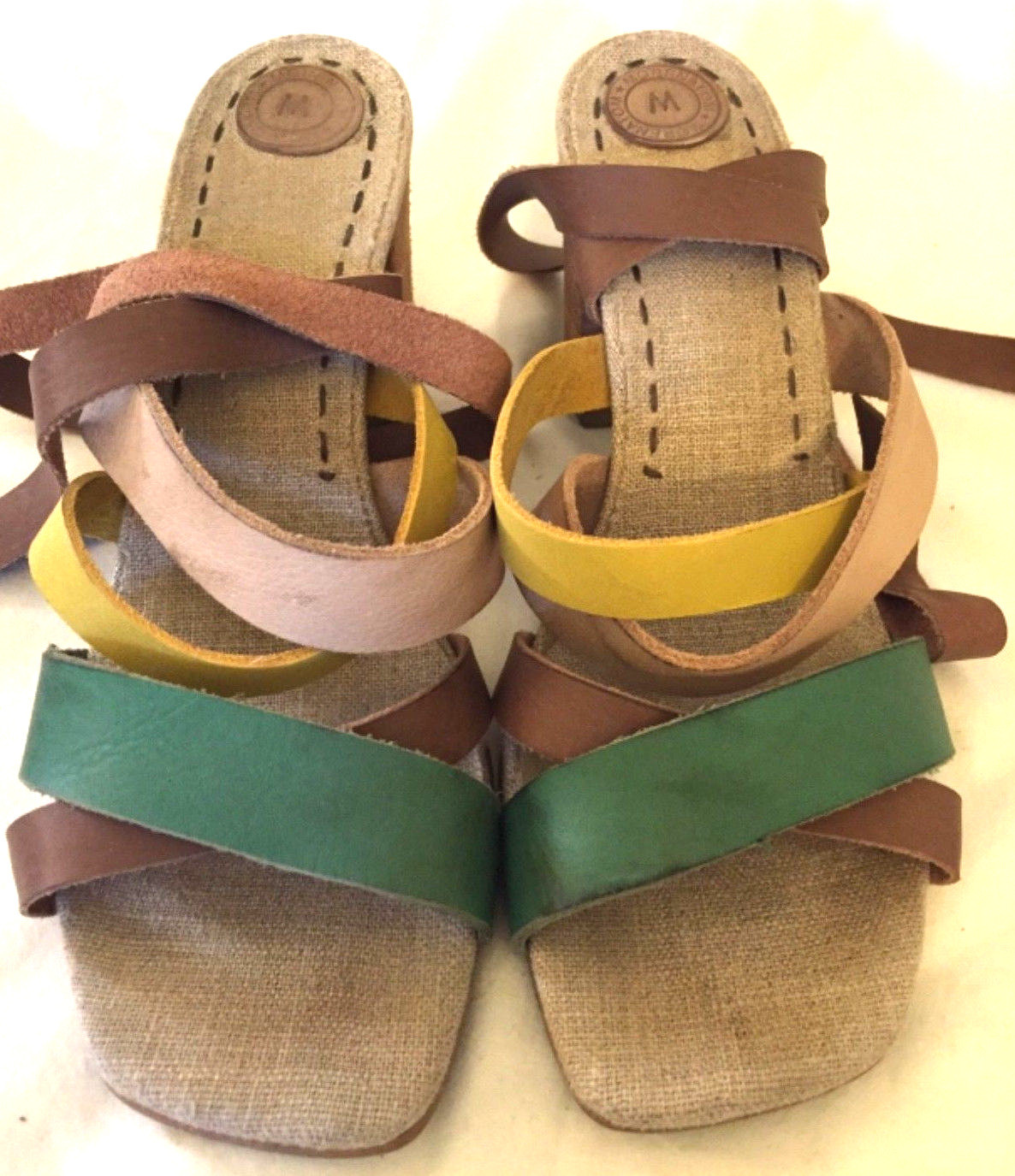 APL MORENATOM sandali donna VERDE taglia 37 US 7