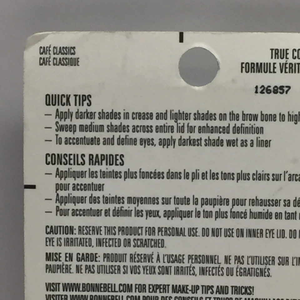 Lot of 2 Bonne Bell Eyeshadow Box CAFE CLASSICS  610 Discontinued - Image 4 of 4