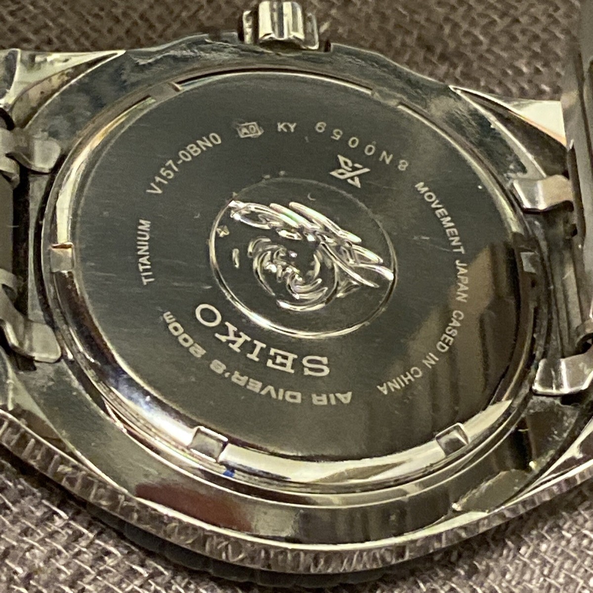 SEIKO ProspeX SBDJ011 Solar Titanium Diver's 200m Watch V157