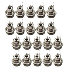 20X 5.5mm x 2.1mm DC Power Supply Jack Plug Socket Female Panel Mount Connector