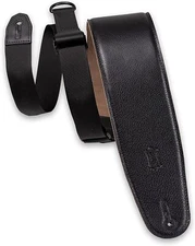 Levy's Leathers Right Height 3.5” Wide Garment Leather Padded Bass Guitar Strap