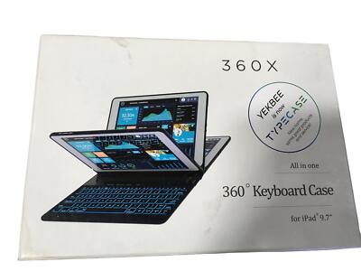 YEKBEE/TYPECASE 360X All-in-One Black 360 Degree Keyboard Case
