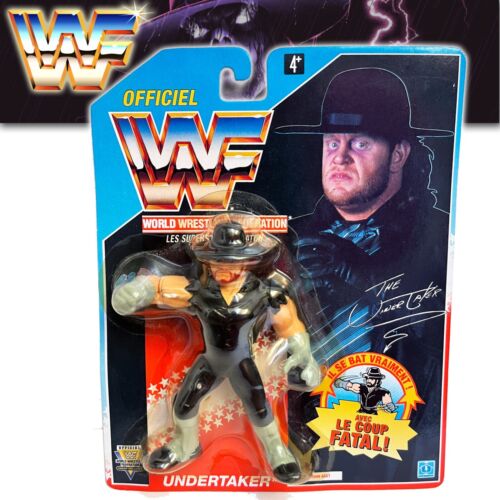 WWF Series 4 The Undertaker 1992 Hasbro MOC Blue Card Vintage wwe wcw - Afbeelding 1 van 5