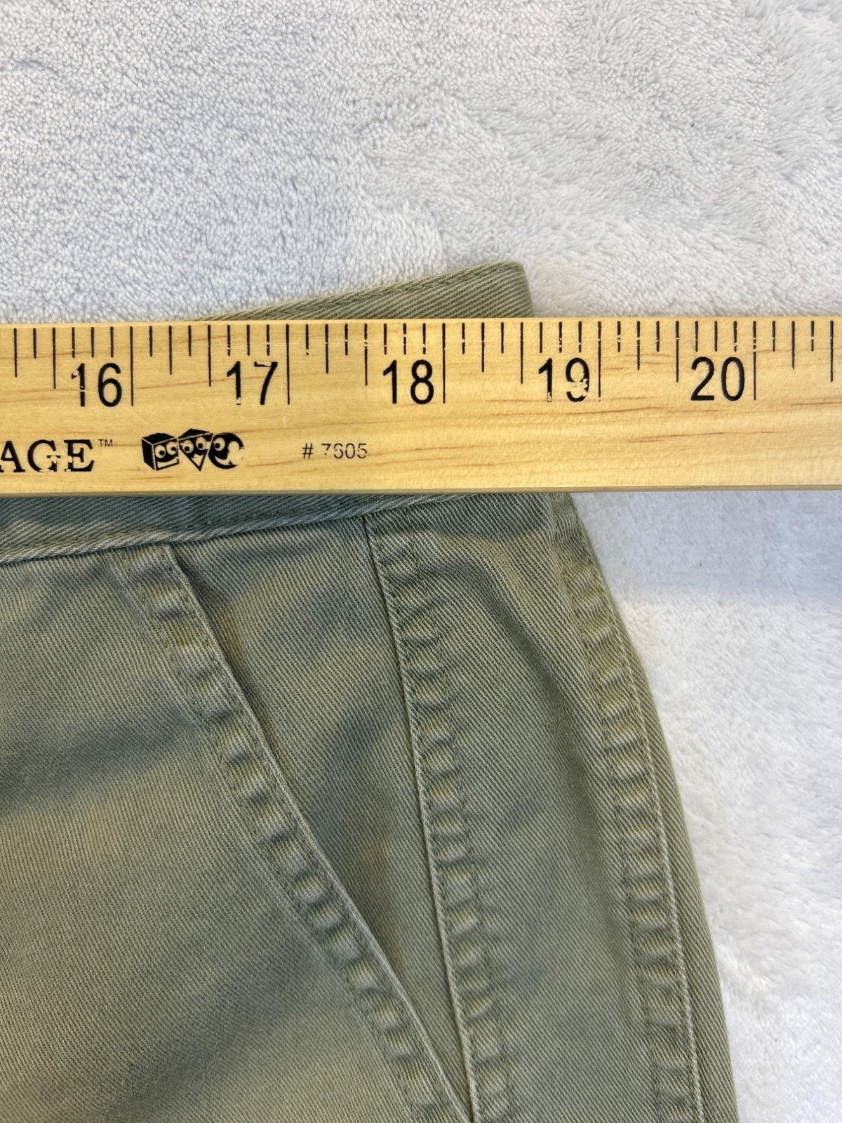 Tommy Hilfiger Shorts Womens 16 Plus Green Cotton Flat Front thumbnail 9