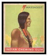 1933-40 Goudey R73 Indian Gum #32 Massasoit IND1-01