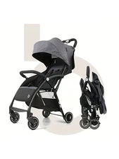 Super Lightweight Baby Stroller Foldable High Landscape Travel Pram