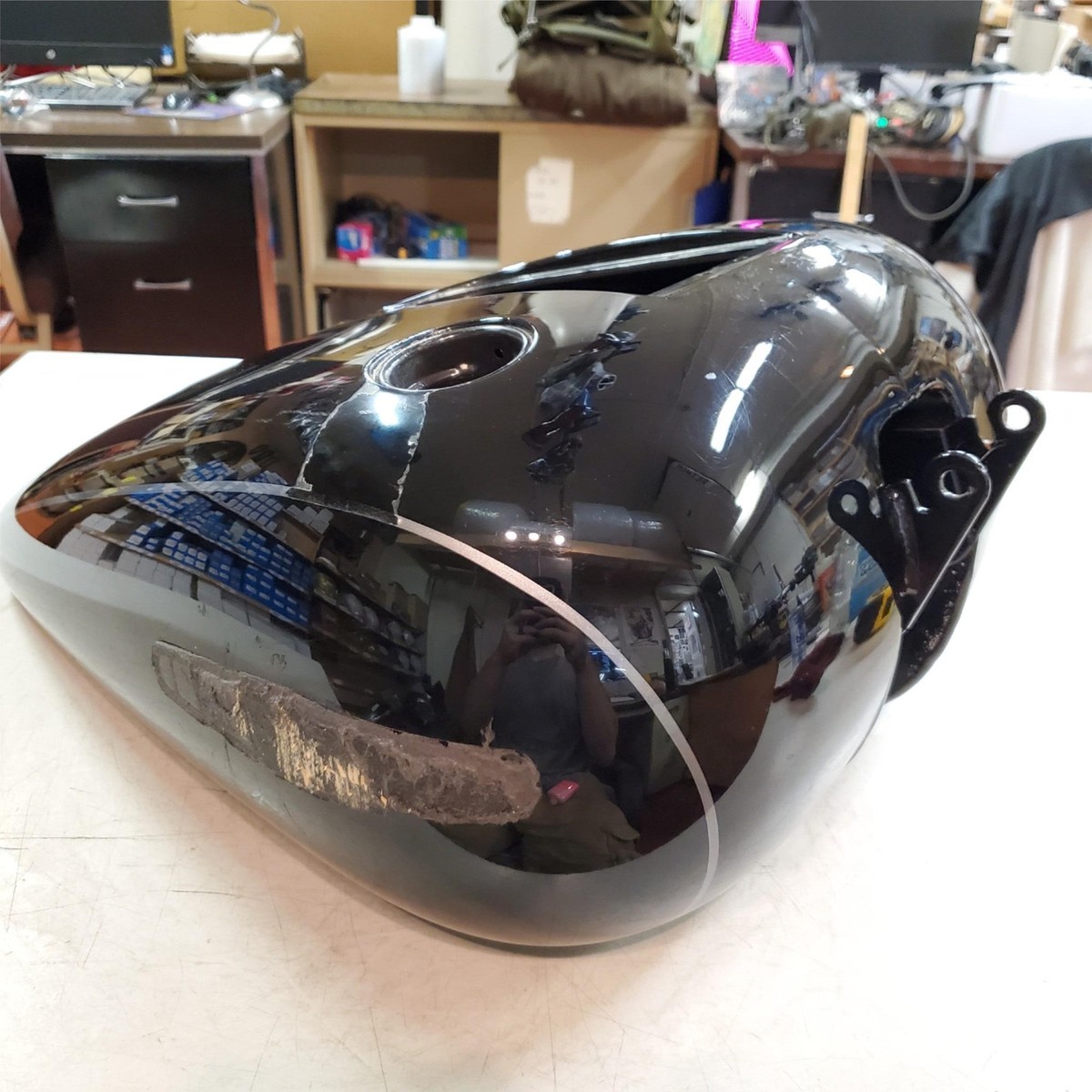 OEM Harley Vivid Black Dyna Wide Super Fatbob Custom Glide Fuel