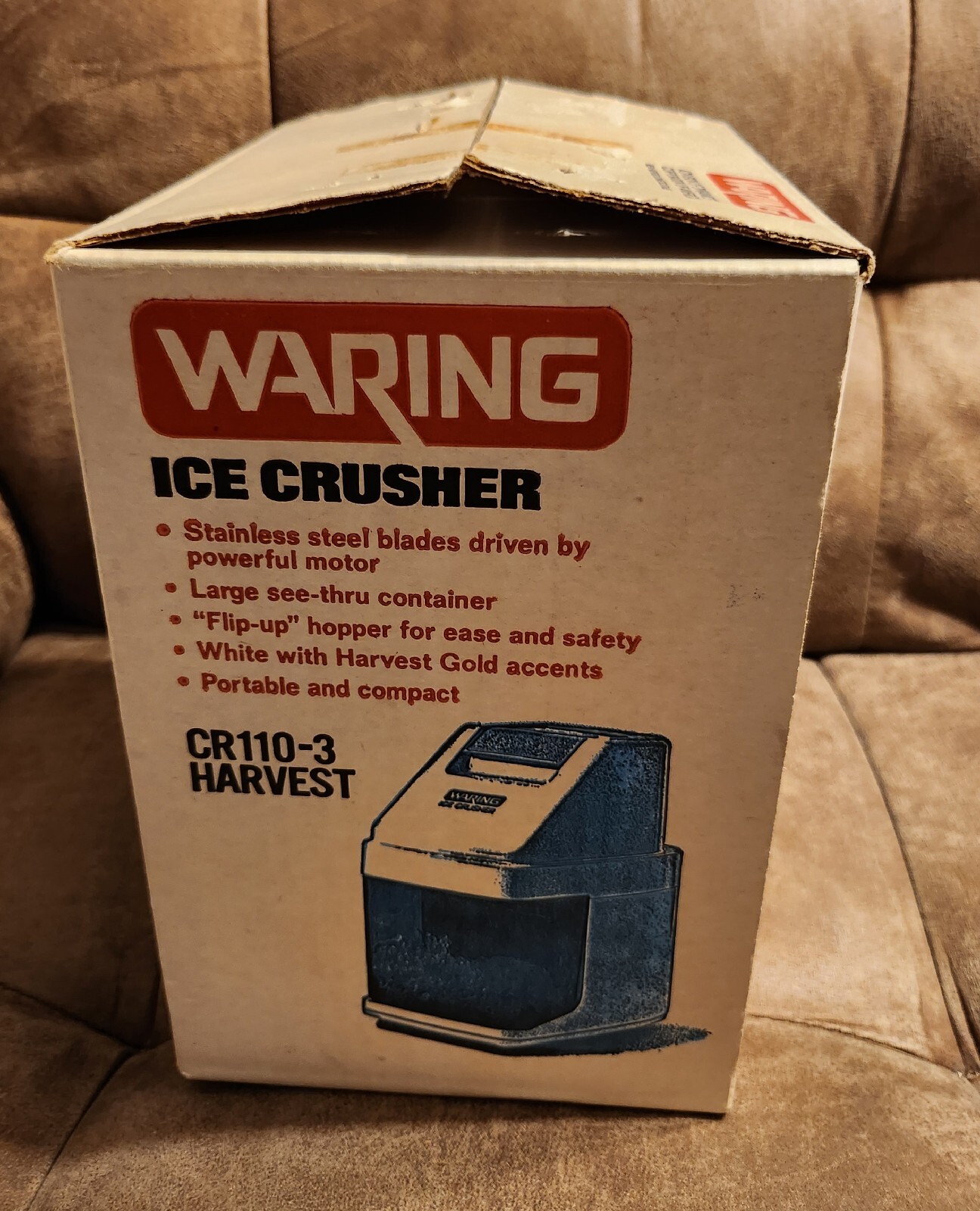 Waring Ice Crusher Model CR110-3 Classic Vintage Counter Top Made Japan  NEW 