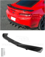 ZL1 Factory Style GLOSSY BLACK Rear Trunk Lid Spoiler For 16-Up Chevrolet Camaro
