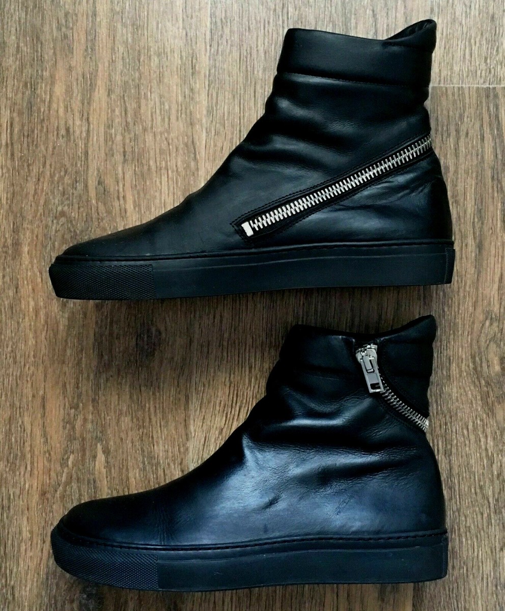 THE LAST CONSPIRACY Yoshi High Top Leather Boots Sneakers  display picture 3