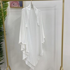 Long Khimar Women Overhead Hijab Headscarf Muslim Prayer Niqab Abaya Ramadan Top