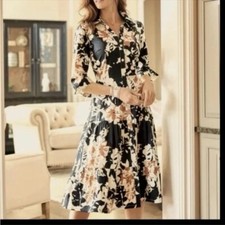 Soft Surroundings Moonglow Cotton Button Front Tea Midi Shirt Dress ($129) 24w