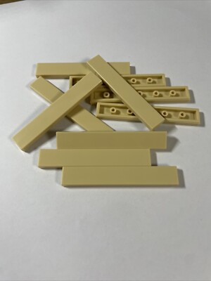 10x Lego  1x6 Fliese Tile Basic Tan 6636 Neu New