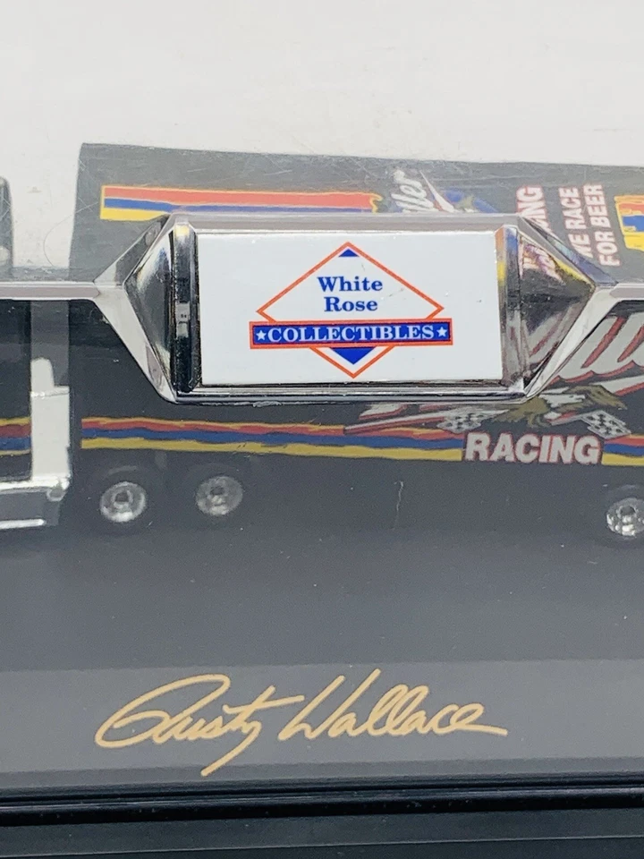 Remolque tractor de colección 1996 Rusty Wallace Matchbox Miller Lite Penske # 0202/3500 Foto 2 de 4