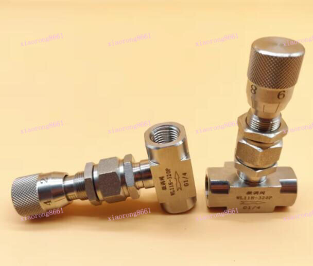 G / NPT 1/8" 1/4" 3/8" 1/2" Stainless Flow Micro Rregulate Metering Needle Valve