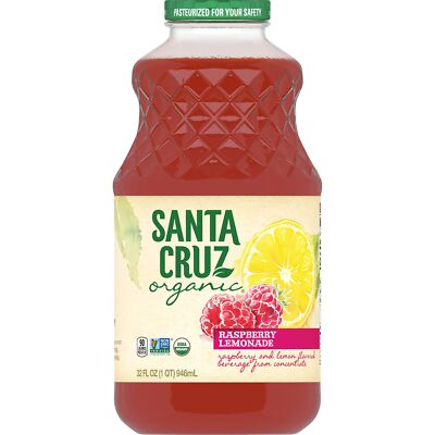 Santa Cruz Juice Raspberry Lemonade 32 fl. oz (Pack of 12)