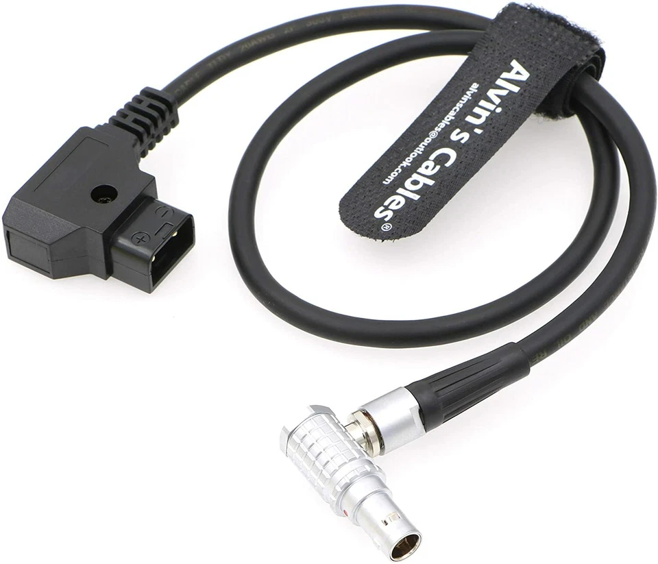 Cable de alimentación de ángulo recto macho D-Tap a 2 pines para monitor Teradek Bond SmallHD SYNC Foto 3 de 3