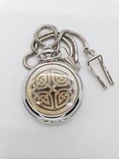 Beige Symbol Beige Background Pocket Watch - New Battery