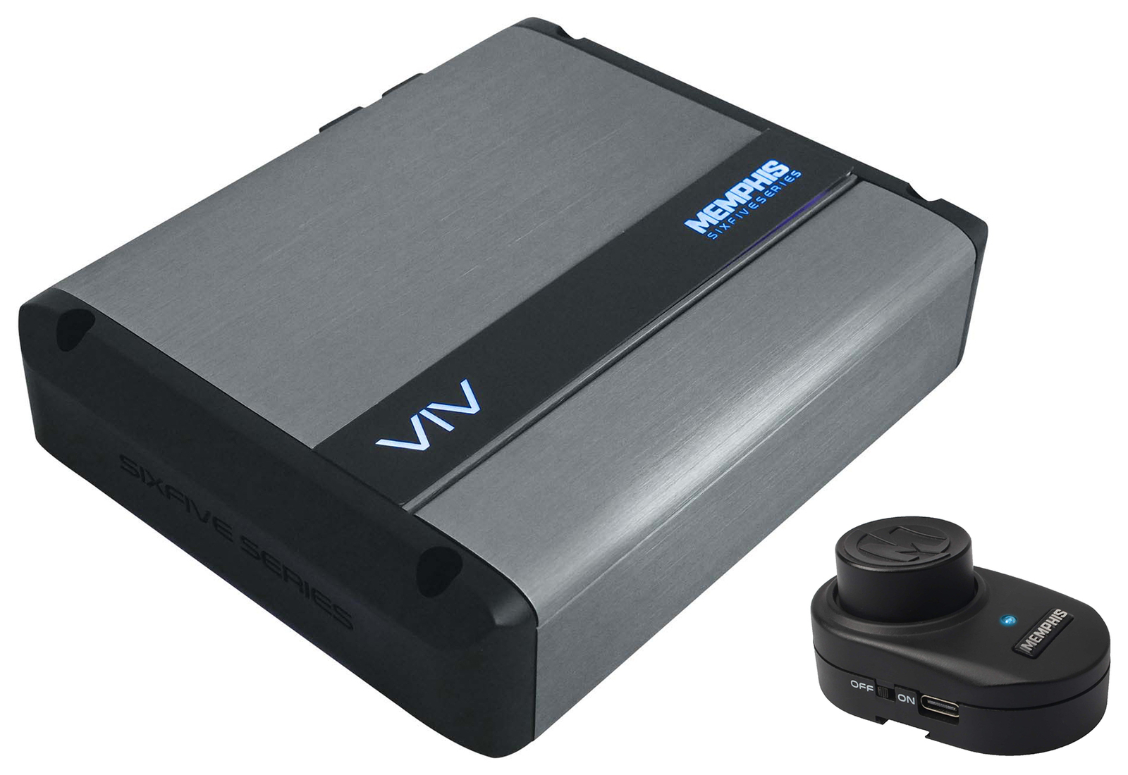 Автомобильный моноусилитель Memphis Audio VIV11001V2 серии SixFive мощностью 1100 Вт пульт дистанционного управления басами 4529000₽