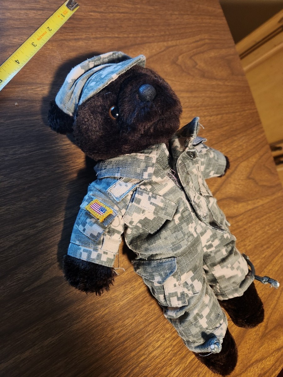 Vintage 1989 Bear Forces of America US Army Plush Stuffed Animal