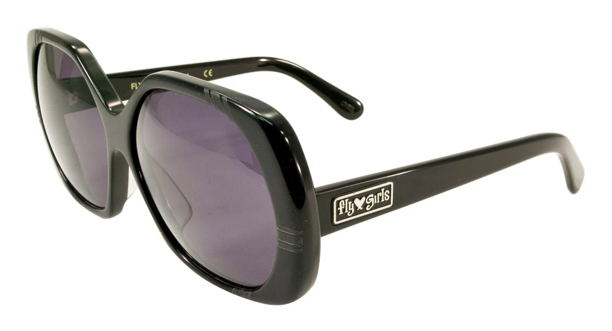 NEW Black Flys x FLY GIRLS Sunglasses FLYVACIOUS SHINY BLACK Smoke LENS  LIMITED