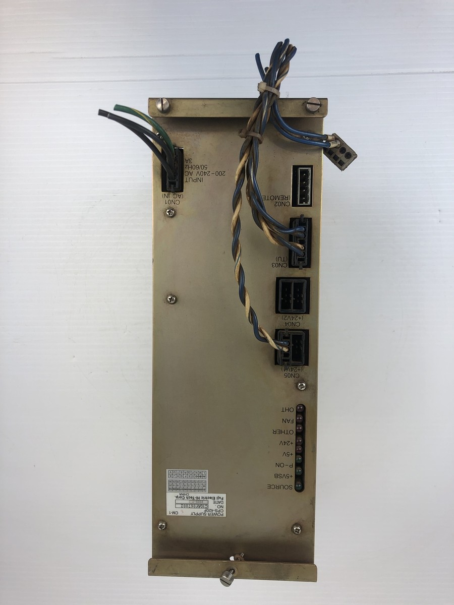 Fuji Electric CPS-420F Power Supply 200-240VAC 50/60Hz | eBay Fuji Electric CPS-420F Power Supply 200-240VAC 50/60Hz | eBay