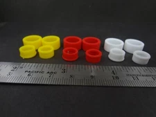 HO Scale 12 Colored Silicone Slot Car Tires 3 sets of 4 -- AW 4 GEAR - 2A