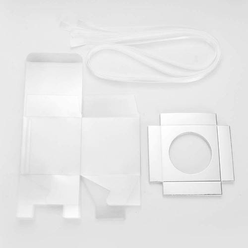 12-36PCS Clear PVC Single Cupcake Boxes Wedding Party Favor Gift Box with Ribbon - Picture 7 of 8