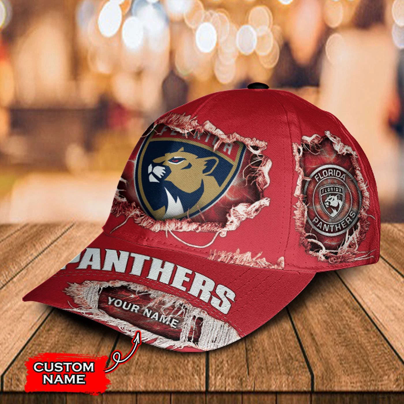 Custom Florida Panthers Classic Cap, Baseball Hat Hockey Team Gift