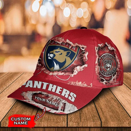 Custom Florida Panthers Classic Cap, Baseball Hat Hockey Team Gift