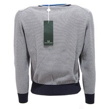 Cardigan Fred Perry Garçon, Taille Large Jeunesse, Gris, 100% Coton, Très Bon état