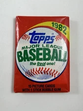 1982 Topps Wax Baseball Unopened Pack 