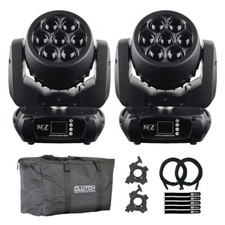 JMAZ Lighting JZ3008 Attco Wash 150Z LED DJ Moving Head Light Fixtures Pair