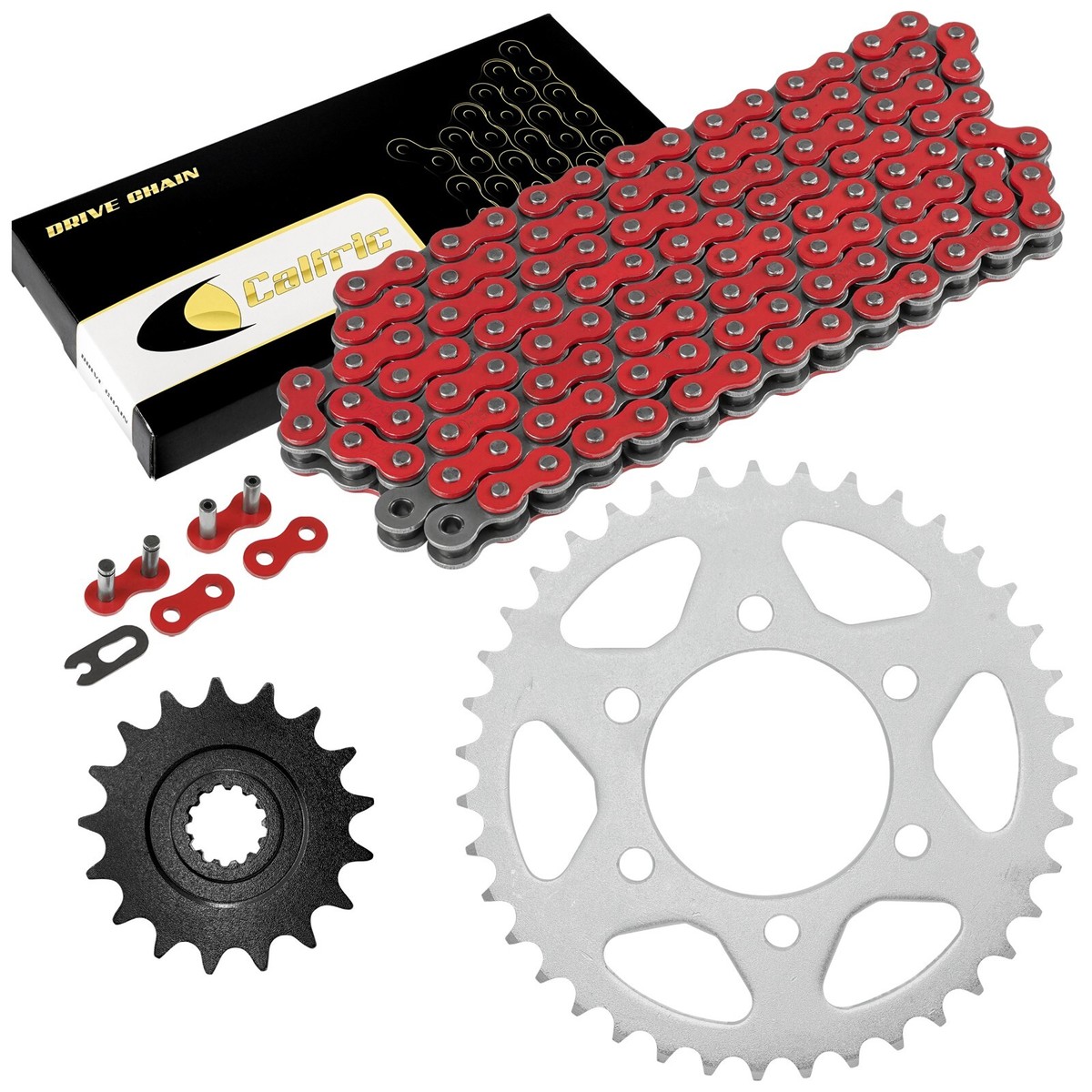 てん。と　ちー。 Red Drive Chain And Sprocket Kit for Kawasaki Ninja ZX-10R ZX1000