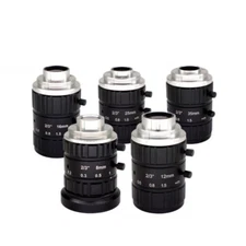 Industrial camera lens C-mount 10MP 2/3 in 8 12 16 25 35 50mm machine vision FA