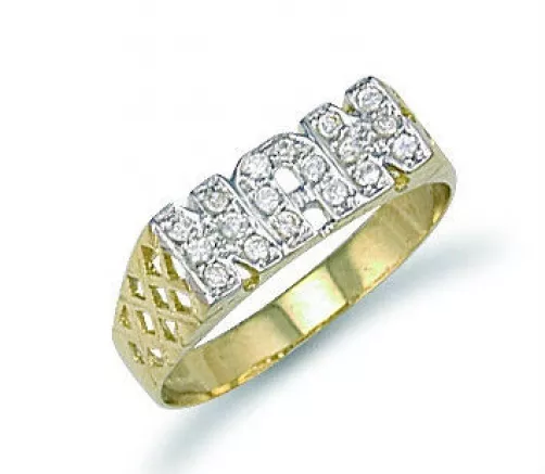 9ct gold nan clearance ring